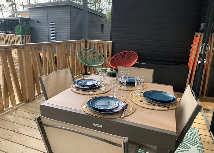 De Standing Pour 4 Pers., Piscine Couverte Et Chauffee, A Deux Pas De La Plage, Wi-fi Gratuit - Fr-1-361-515 Шале Жуллувиль-ле-Пен